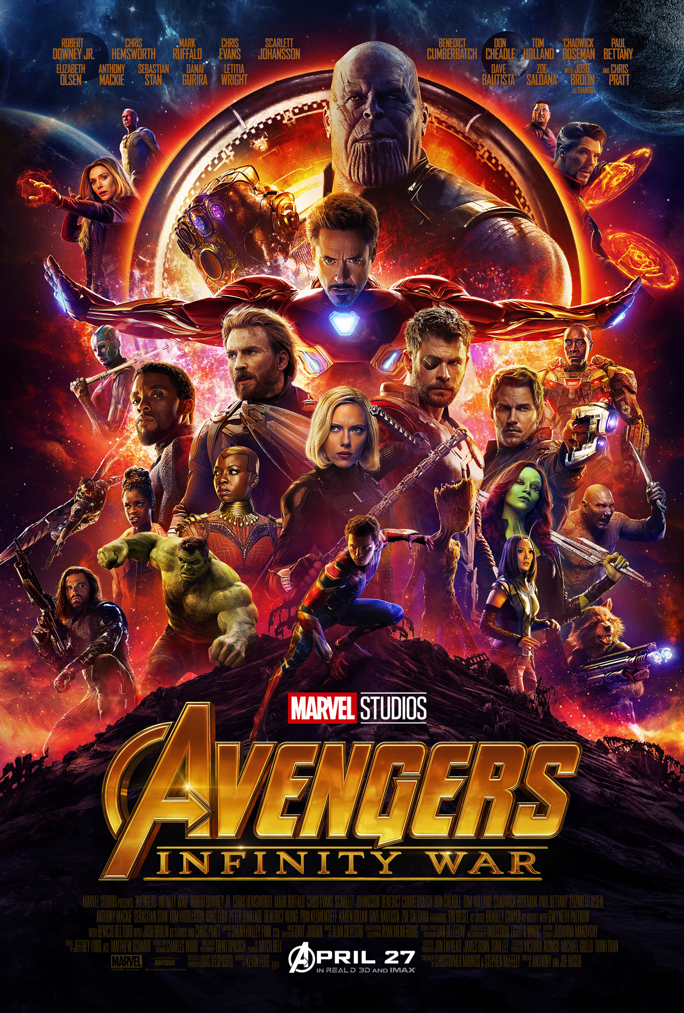 Avengers: Infinity War afişi