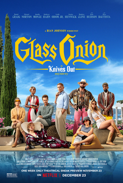 Glass Onion: A Knives Out Mystery afişi