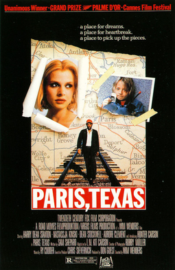 Paris, Texas afişi