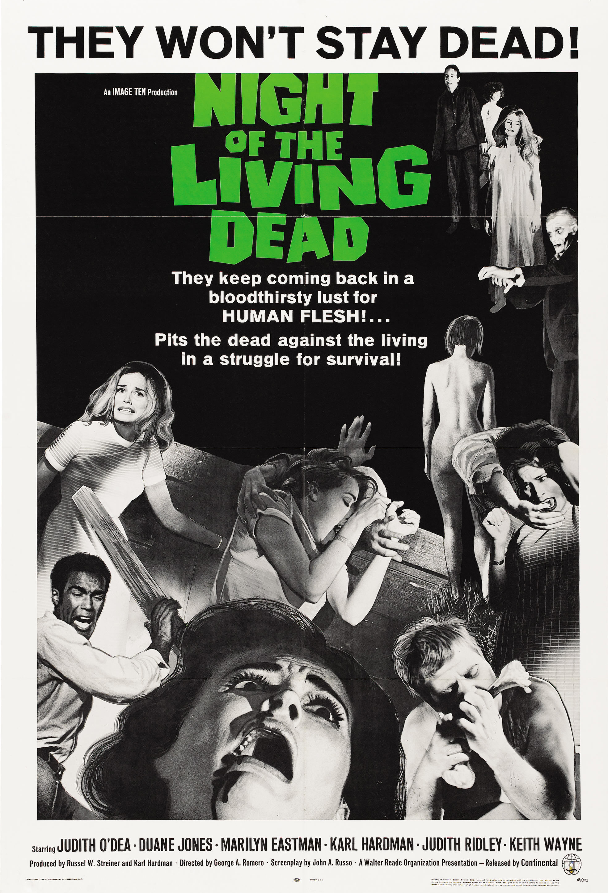 Night of the Living Dead afişi