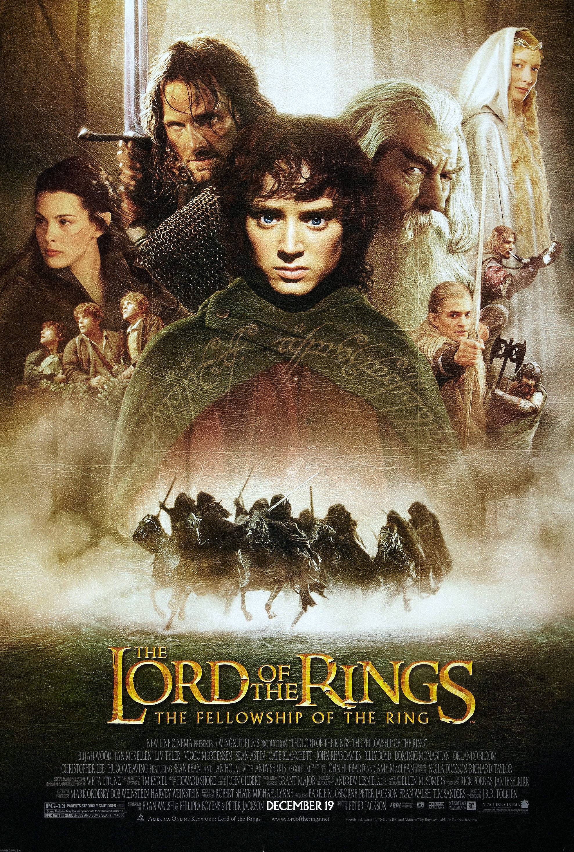 The Lord of the Rings: The Fellowship of the Ring afişi