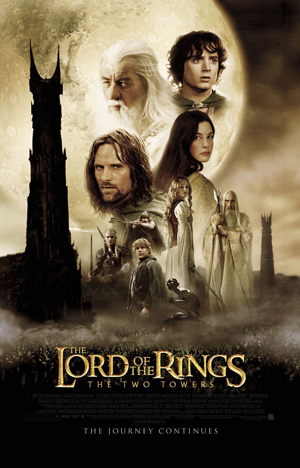 The Lord of the Rings: The Two Towers afişi