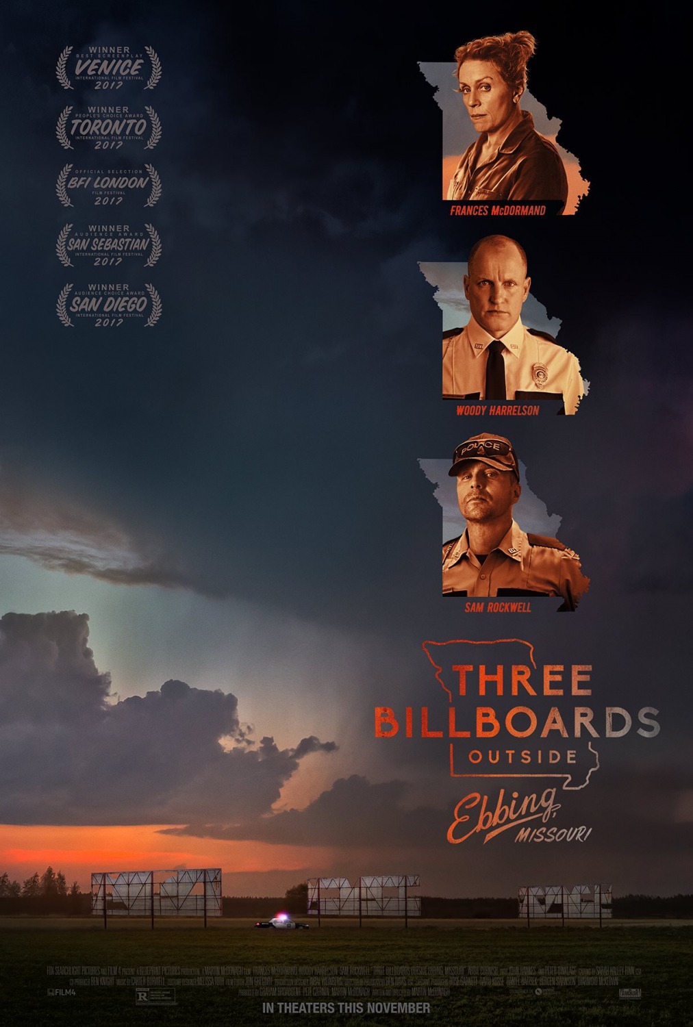 Three Billboards Outside Ebbing Missouri afişi